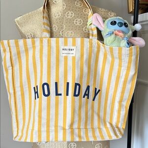 Sézane x Holiday Canvas Tote Bag